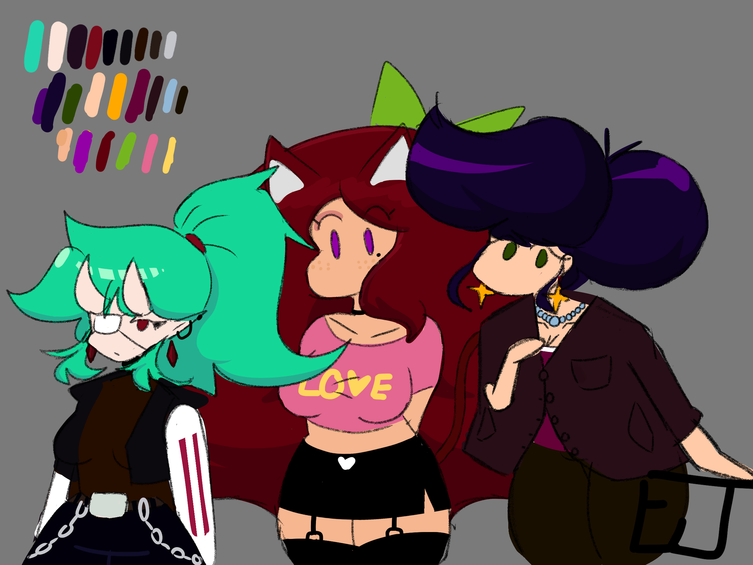 Jade, Beri and Nova 2023 concept art